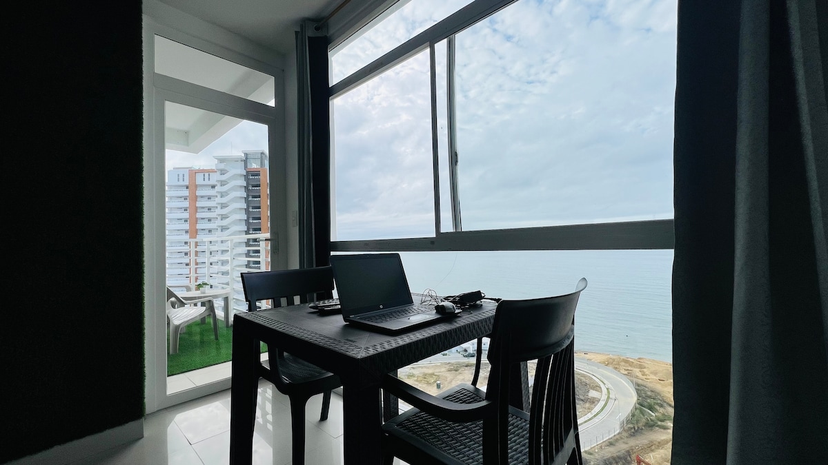 Depa con Vista al Mar, PLAYA Privada y Piscina. — foto 9
